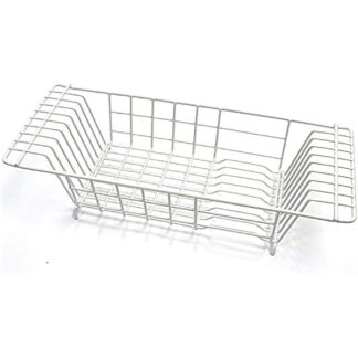 ClosetMaid 3921 20-1/8" x 8-1/8" x 4-5/8" Steel Over-the-Sink Drainer - White