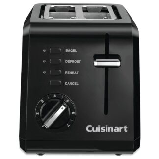 Cuisinart CPT-122BKC Compact Toaster, 900 W, Touchpad Control, Plastic, Black