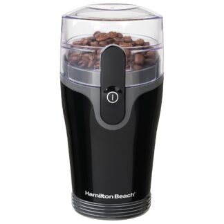 Hamilton Beach Fresh Grind Series 80335 Coffee Grinder, Metal, Black, On/Off Control