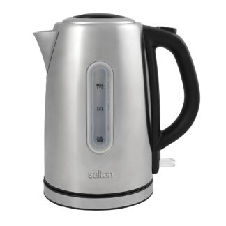 Salton JK1903 Cordless Electric Kettle, 1.7 L Capacity, 1500 W, Stainless Steel, On/Off Switch Control