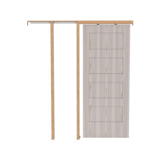 National Hardware N186-858 Pocket Door Hardware, Aluminum/Particle Board/Steel