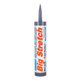 Big Stretch 10060 10.5oz Door, Window & Siding Caulk Sealant, 12 Pack- Grey