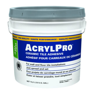 Custom CARL40003 13.25L AcrylPro Professional Tile Adhesive - White