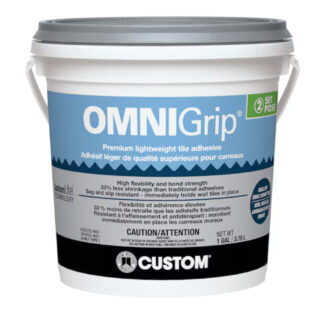 Custom COGA1-2 1 Gallon OmniGrip Premium Lightweight Tile Adhesive - White