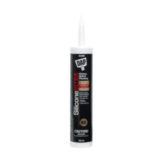DAP 73390 300ml 100% Waterproof SiliconeUltra Kitchen, Bath & Plumbing Sealant - Clear