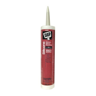 DAP 73450 300ml 100% Waterproof Silicone Kitchen, Bath & Plumbing Sealant - Grey