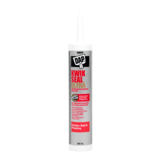 DAP 74820 300ml Kitchen, Bath & Plumbing Kwik Seal Ultra Premium Siliconized Sealant - White
