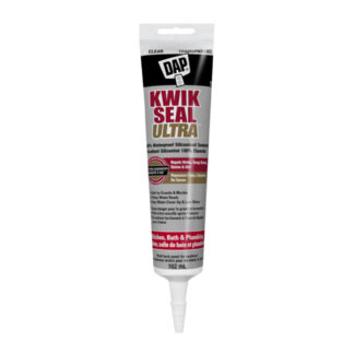 DAP 74824 162ml Kitchen, Bath & Plumbing Kwik Seal Ultra Premium Siliconized Sealant - Transparent/Clear
