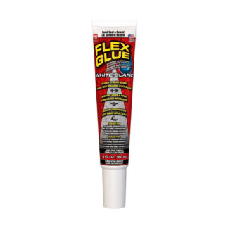 Flex Glue GFSTANC06 6oz Strong Rubberized Waterproof Adhesive - White