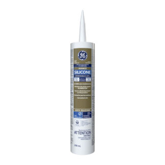GE SE2180 299ml 100% Waterproof Advanced Silicone Window & Door Sealant - White