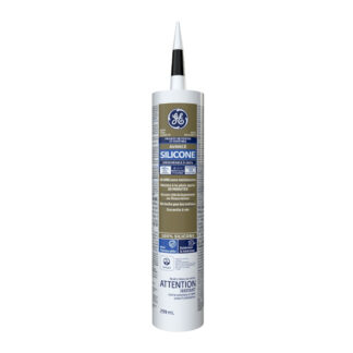 GE SE2183 10.1oz 100% Waterproof Advanced Silicone Window & Door Sealant - Black