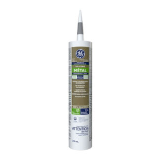 GE SE2185 10.1oz 100% Waterproof Silicone Metal Sealant - Grey