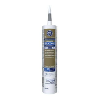 GE SE2192 10.1oz 100% Waterproof Advanced Silicone Window & Door Sealant - Grey