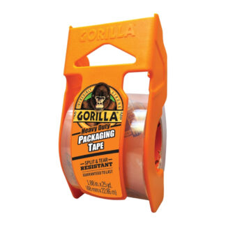 Gorilla 6034002 1.88" x 25yd Heavy-Duty Packaging Tape & Dispenser - Clear