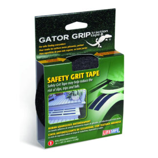 LifeSafe RE3950 1" x15ft Gator Grip Safety Grit Tape - Black