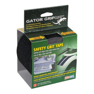LifeSafe RE3952 4" x 15ft Gator Grip Safety Grit Tape - Black