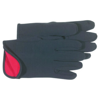 Boss 4027 Straight Thumb Knit Wrist Cuff Cotton & Polyester Protective Gloves, Large - Brown & Red