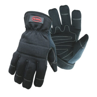 Boss 5207L Wing Thumb Multi-Purpose Fleece Utility Gloves, Large - Black