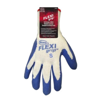 Boss 8426S Latex Coated Knit Wrist Cuff Ergonomic Protective Gloves, Small - White & Blue