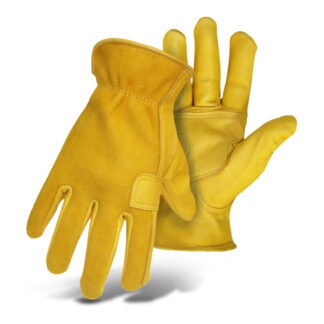 Boss 9214917 Unlined Grain Deerskin Gloves, XL - Yellow