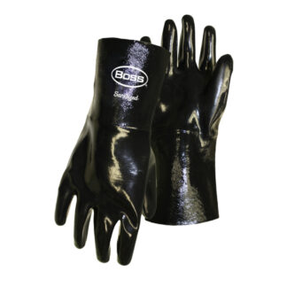 Boss 951L Neoprene Cotton Lined Protective Gloves, Large - Black