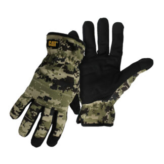 CAT CAT012270X Men's Open Cuff Spandex Utility Gloves, XL - Camouflage