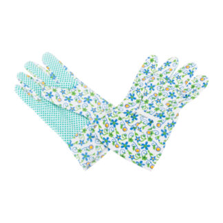 Diamondback C001 Women's Garden Gloves, One Size - Blue Floral