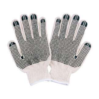 Diamondback FO809PVD2 Knitted Work Gloves, One Size - White & Black