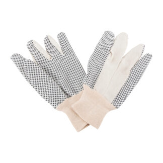 Diamondback GV-522PVD-3L Cotton Work Gloves, One Size - White & Black
