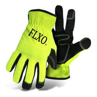 FLXO 9214909 Men's Hi-Vis Mechanic Gloves, XL - Black & Yellow