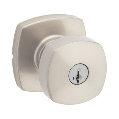 Weiser Prague Keyed Entry Knob - Satin Nickel