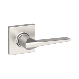 Weiser Hollis Square Passage Lever - Satin Nickel