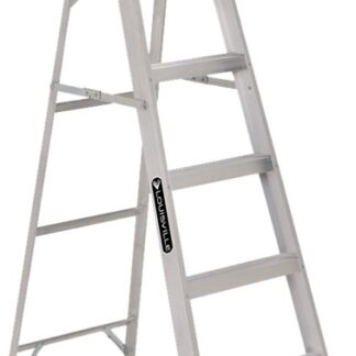 Louisville AS2106 Step Ladder, 124 in Max Reach H, 5-Step, 250 lb, Type I Duty Rating, 3 in D Step, Aluminum