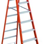Louisville FS1510 Step Ladder, 170 in Max Reach H, 9-Step, 300 lb, Type IA Duty Rating, 3 in D Step, Fiberglass