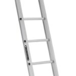 Louisville AE2110 Extension Ladder, 158 in H Reach, 300 lb, 1-1/2 in D Step, Aluminum, Natural