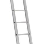 Louisville AE2112 Extension Ladder, 181 in H Reach, 300 lb, 1-1/2 in D Step, Aluminum, Natural