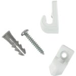 ClosetMaid 754600 Concrete Wall Clip, White
