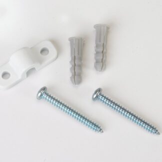 ClosetMaid 756100 Concrete Shelf Clip Set, Metal, White