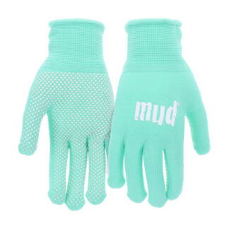 Mud 9214495 Dot On Nylon Gloves, M/L - Mint