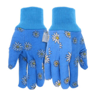 Mud 9214552 Women's Printed Gloves - Blue & Daisies
