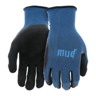 Mud 9214602 Latex Palm Children's Gloves - Blue & Black