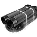 Euramax 50111 Drain Pipe Tubing, Polypropylene, Black, 25 ft L
