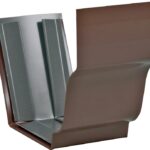 Amerimax 2520919 Gutter Connector, Aluminum, Brown