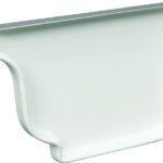 Amerimax 27006 Gutter End Cap, 5 in L, Vinyl, White, For: 5 in K-Style Gutter System
