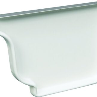 Amerimax 27006 Gutter End Cap, 5 in L, Vinyl, White, For: 5 in K-Style Gutter System