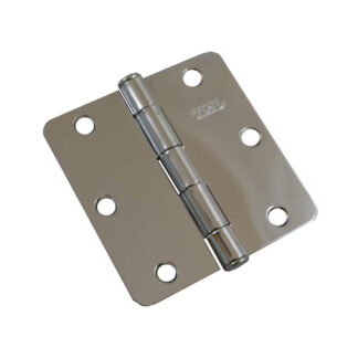 Onward 2821CB 3-1/2" Full Mortise Steel Butt Hinge, 2 Pack - Chrome