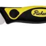 Richard 05015 Linoleum Knife, Chrome Vanadium Steel Blade, Ergonomic Handle, Rubber Handle