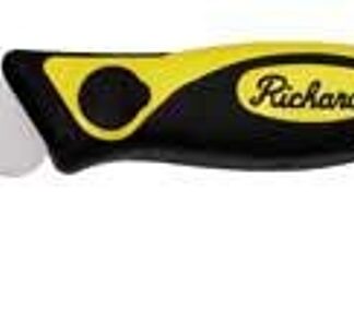 Richard 05015 Linoleum Knife, Chrome Vanadium Steel Blade, Ergonomic Handle, Rubber Handle