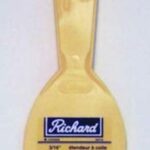 Richard 60116 Hand Spreader, 3 in W Blade, Notched Blade, Polystyrene Blade, Polystyrene Handle
