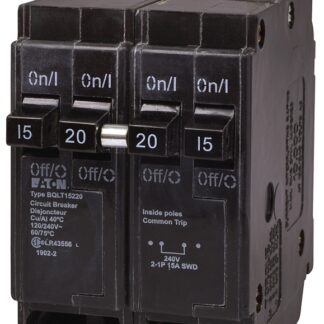 Eaton BQLT15220 Replacement Classic Circuit Breaker, Quad Type BQL, 15 to 20 A, 4-Pole, 120/240 VAC, Independent Trip